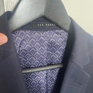 TED BAKER | Dark Blue-Purple Suit-Jacket Blazer and Pants